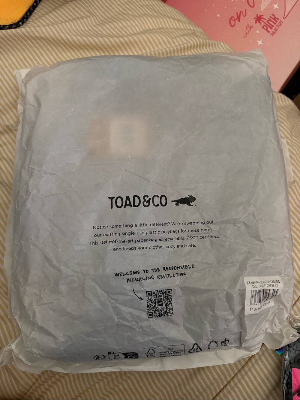 Toad&Co Merino Heartfelt Hoodie ATLANTIC TREELINE SCENIC / XS New with tags NWT - Picture 11 of 12